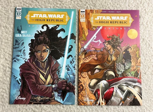 Star Wars High Republic Adventures #1 #2 Lot IDW 2021 1st App Of Lula Talisola