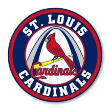 St Louis Cardinals Round Precision Cut Decal / Sticker