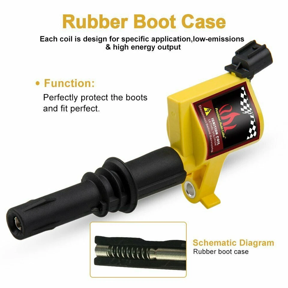 8x Bobinas de encendido DG511 y bujías para Ford F150 F250 6,8 L 5,4 L 2004-2010 Foto 4 de 4