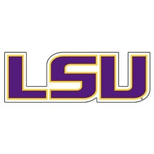 LSU Tigers Large Purple-Gold Logo Decal