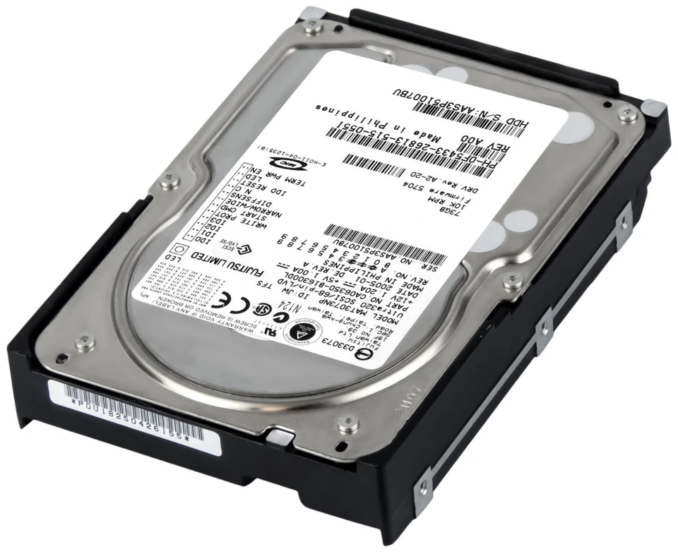Hard Drive Dell 0F5433 F5433 MAT3073NP 73GB 10000U/Min 8MB SCSI U320 3.5 " Inch - Image 2 of 3
