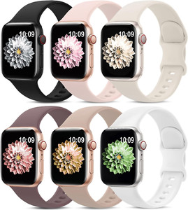 6 Pack Sport Bands Compatible with Apple Watch Band 38Mm 40Mm 41Mm 42Mm 44Mm 45M