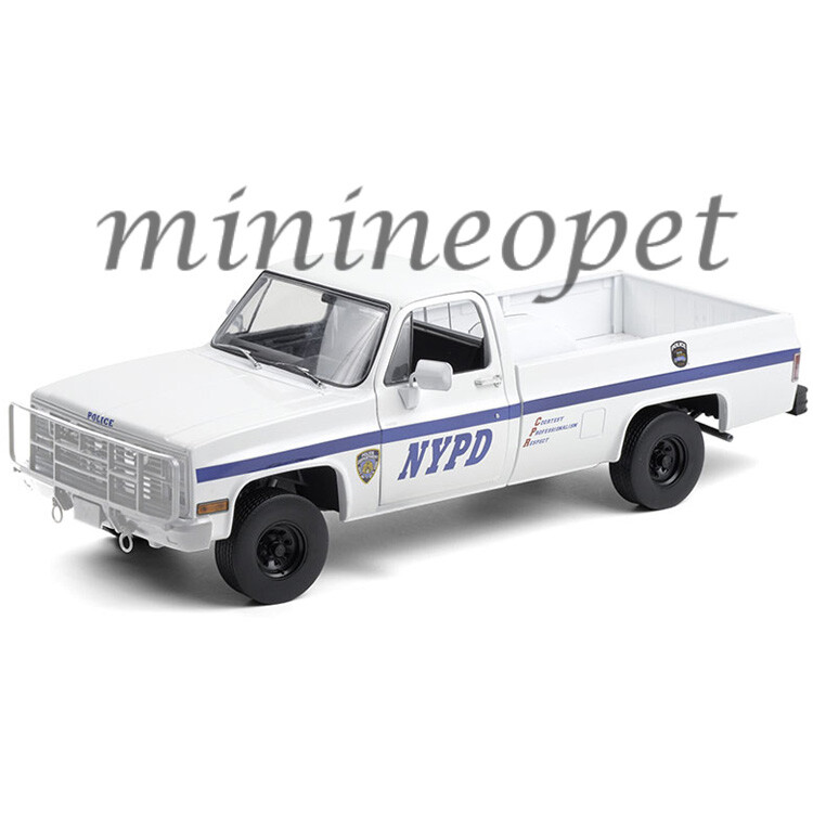 GLグリーンライト/'84 Chevyシボレー CUCV NYPD 1/18 Greenlight 1/18 '84 Chevy CUCV M1008 NYPD Diecast Vehicle