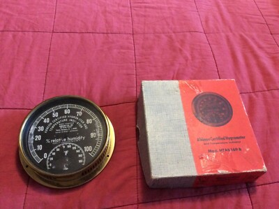 Ahheon certified hygrometer & temp indicator w/ relative humidity #HTAB169B