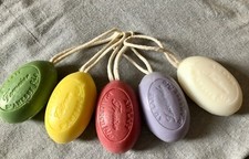 Soap on a rope, French soap, present, gift, savon corde