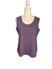 Susan Graver purple sleeveless top