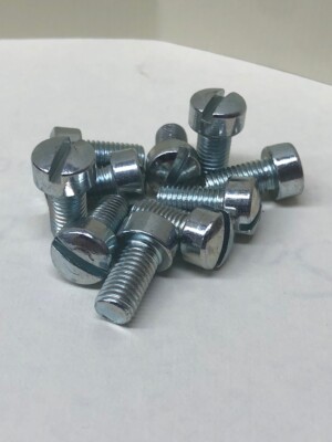1/4-28 X 1/2 Slotted Fillister Narrow Screw Fine Thread Zinc Ptd 1/4'' (25 pcs)
