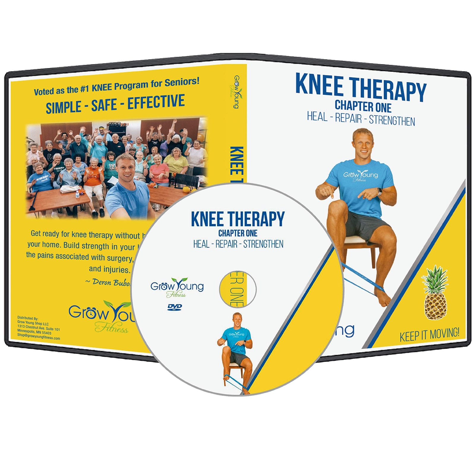 Grow Young Fitness Chapter One Knee Therapy for Seniors Stretch and