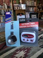 Kitchen Timer Multiple use timer Digital Display Battery Bonus Scoop Free Ship !