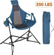ALPHA CAMP Outdoor Hammock Chair Camping Chairs Heavy Duty Folding Swing Chair