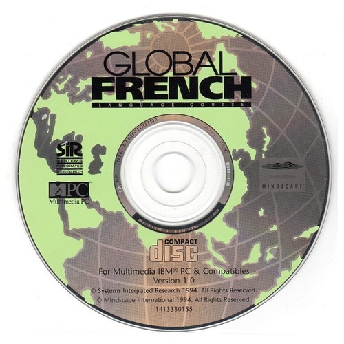 GLOBAL FRENCH (PC-CD, 1994) for Windows - NEW CD in SLEEVE - 第 1/2 張圖片