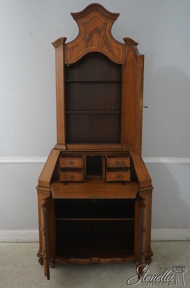 68256: Escritorio de secretaria de nogal estilo continental italiano BAKER Foto 3 de 4