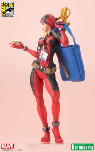 Kotobukiya Lady Deadpool Bishoujo Statue SDCC 2016 LE Marvel Wanda Wilson - Picture 10 of 12