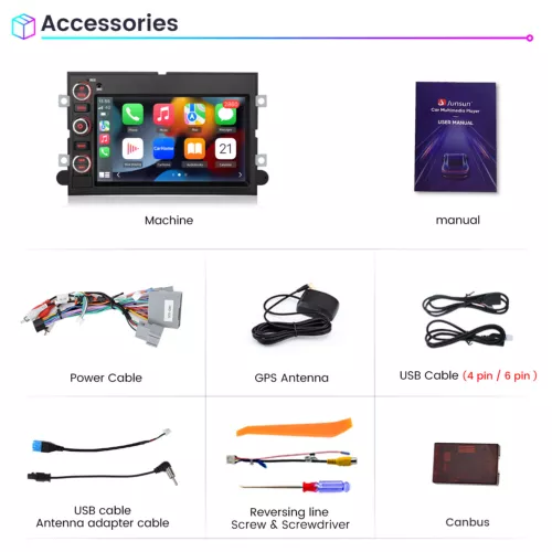 For 2004-2014 For Ford F150 250 350 Android 13 Car Stereo Radio Carplay GPS Navi - Picture 13 of 13