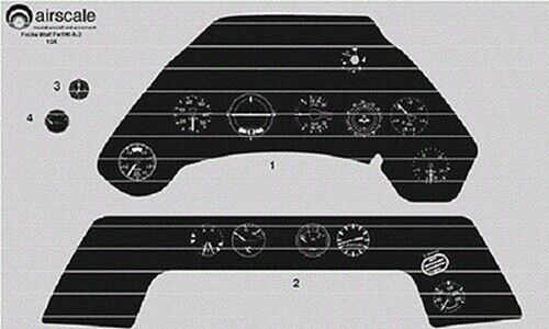 Airscale 1/24 Focke Wulf Fw190A Instrument Panel decal 2405 x - Picture 2 of 2