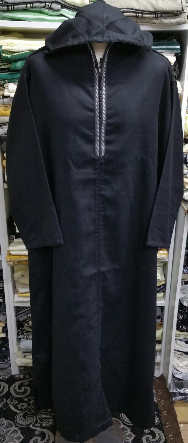 Men Winter Moroccan wool Blend hooded Djelleba /thobe/jubba/Fit-SIZE 54 & 56 . Popularna, bezpłatna wysyłka