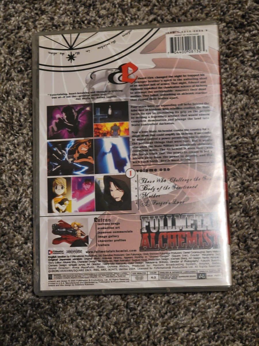 umb dvd2005〜2019 ciy vol.1〜vol.3 Fullmetal Alchemist - Vol. 1: The Curse (DVD, 2005, Uncut