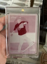 Miguel Sano Magenta Printing Plate 1 OF 1. Topps Heritage 2011