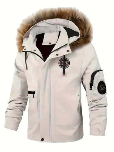 Winter Mens Fleece Mid-length Thicken Hooded Coat Cotton Jacket Outwear BIG 3XL