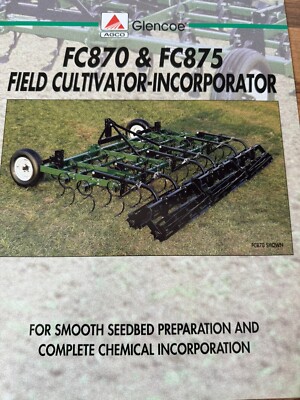 Original Glencoe FC870/5 Feldgrubber Datenblatt - 1996