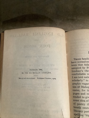 Old English Ballads and Folk Songs 1922 Pocket Classics - Picture 10 of 10