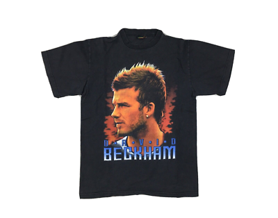 【希少】vintage  David Beckham コラボ シャツ Vintage David Beckham Graphic T Shirt Rap Tee Bootleg England Man