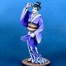 Exquisite Geisha Figurine - Miniature Tabletop Decor, Collectible Art 40  