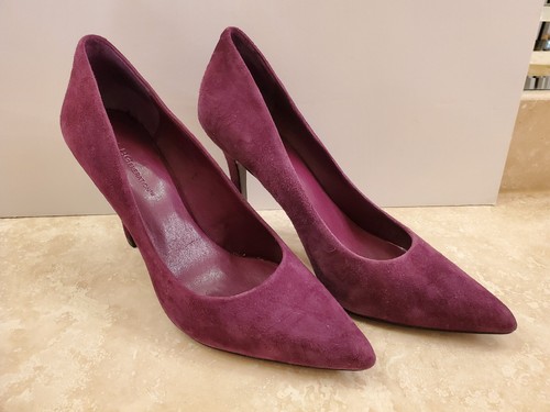 BCBG Purple Plum Suede High Heel Pump 9 1/2 M - Picture 2 of 8
