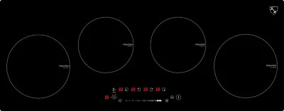 K&H 4 Zonen 90cm SLIDER Induktionskochfeld Autark Eingebaut S90-IN-6000SL