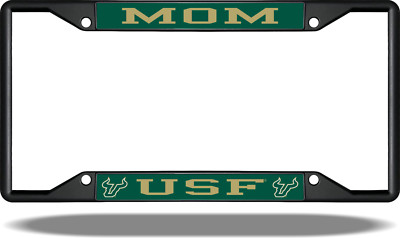 South Florida USF MOM Black License Plate Frame