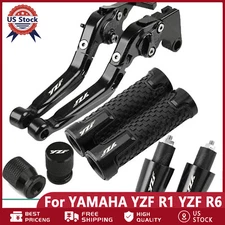 For YAMAHA YZFR1 YZFR6 YZF R1 R6 CNC Handle Grips Cap Brake Clutch Levers Sets