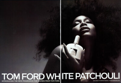 2008 Tom Ford perfume White Patchouli 2-page MAGAZINE AD