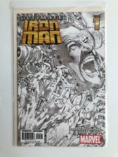 Ultimate Iron Man #1 Sketch Cover Variant First Issue Comic Book rare htf 