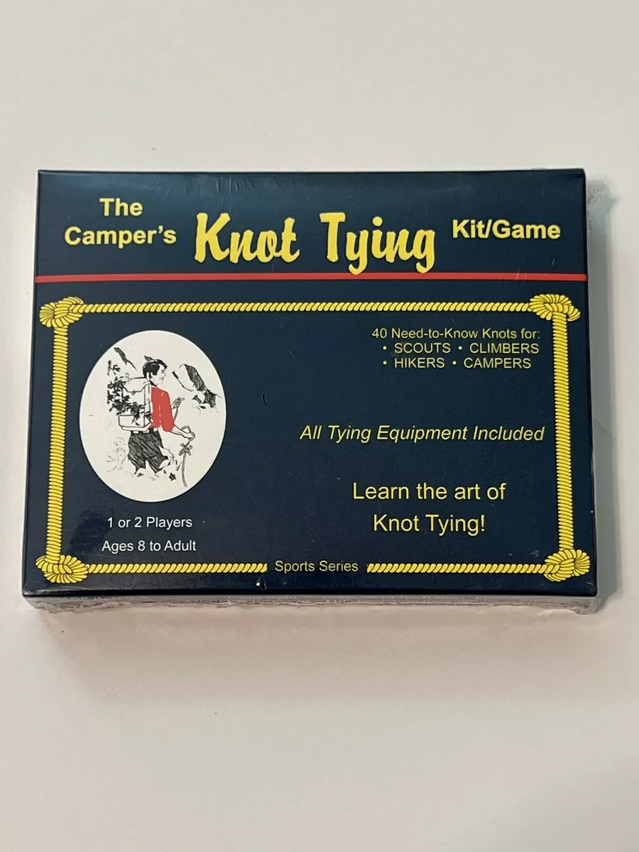 The Campers Knot Tying Kit Game 40 Knots For Scouts Climbers Campers Hikers  NEW