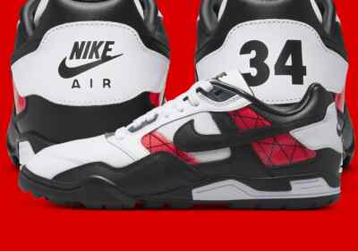 Nike Air Bo Turf White Solar Red Size 13. DO1791-106