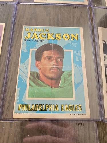 Vintage Rare Lot Of 7 1971 Topps Pin-Ups NFL OJ Simpson - Picture 6 of 16