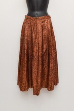 Vintage Leslie Fay womens skirt set brown XS 50s