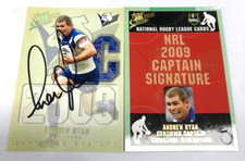 2009 Select NRL Classic Card Captain Signature Redemption Card CS17 ANDREW RYAN