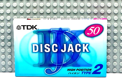 TDK  DJ  DISK JACK    50    TYPE II    CASSETTE TAPE (1)  (SEALED)