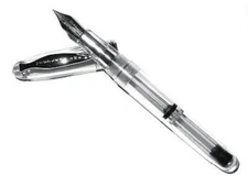 NOODLERS Fountain Pen - CLEAR AHAB DEMONSTRATOR - Flex Nib - New In Box - #15021