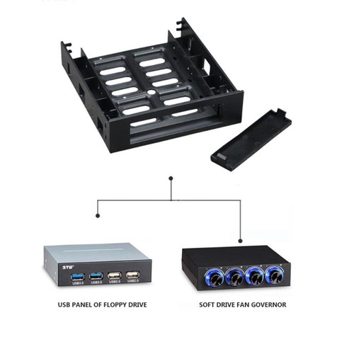 Hard Disk Mounting Kit 5.25 Drive Computer Stand for Laptop - Afbeelding 8 van 12