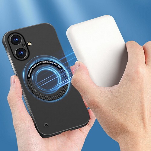 Frameless Magnetic Case For iPhone 16 15 Pro Max 14 13 12 11 Hard PC Slim Cover - Picture 10 of 17