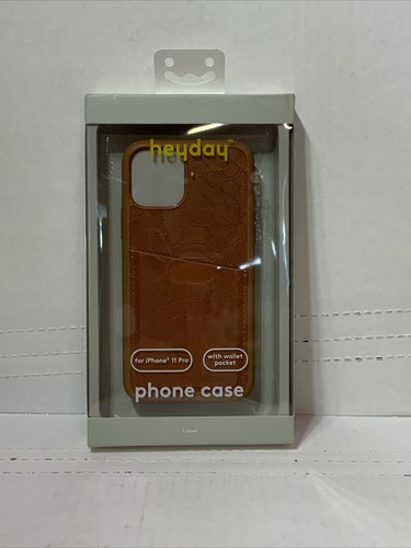 🍁 heyday Apple iPhone 11 Pro Case with Pockets - Tan Crocodile - 第 1/2 張圖片