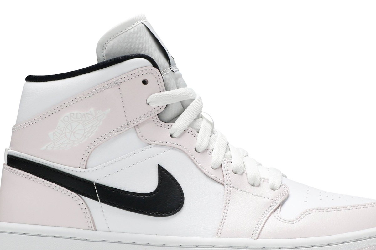 Air Jordan Wmns Air Jordan 1 Mid 'Barely Rose' BQ6472-500 | eBay
