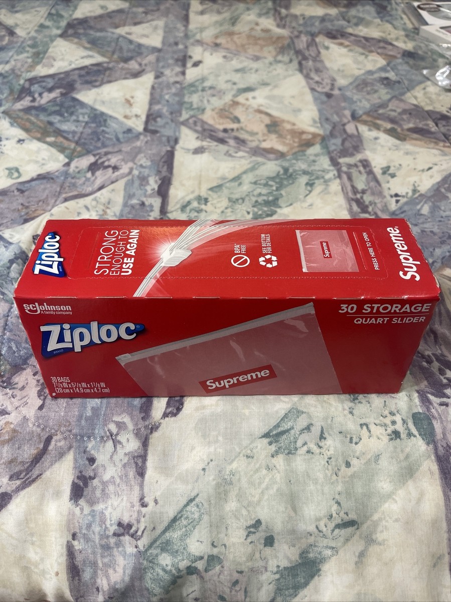 Supreme Ziploc Bags Zip Lock Plastic Bags (Box of 30) SS20
