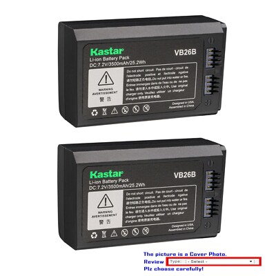 Kastar Battery Replacement for GODOX Round Head Flash V1C V1-C V1F V1-F V1N V1-N