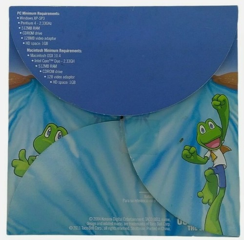 Konami Frogger PC GAME CD-ROM Taco Bell Edition 2004 - Picture 2 of 5