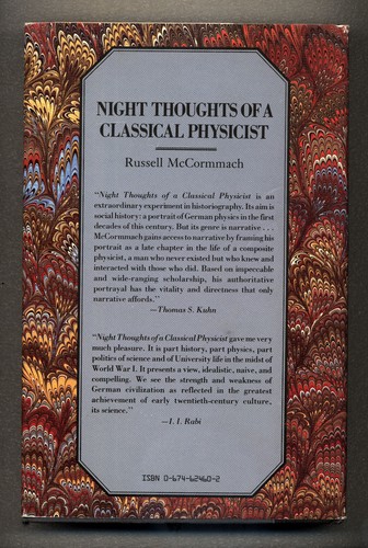 Night Thoughts of a Classical Physicist - Russell McCormmach, Hardcover, DJ - Imagen 2 de 2