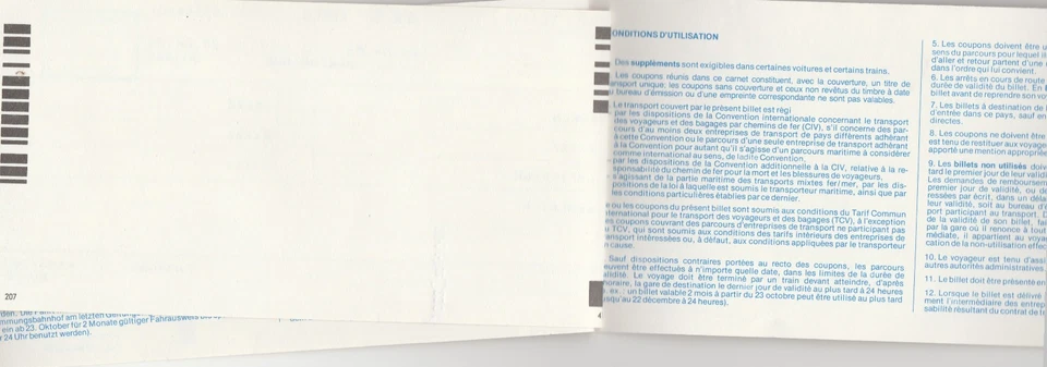 (T02) Deutsches Reisebüro DB-Fahrschein 1983 – Köln-Amsterdam - Bild 3 von 3