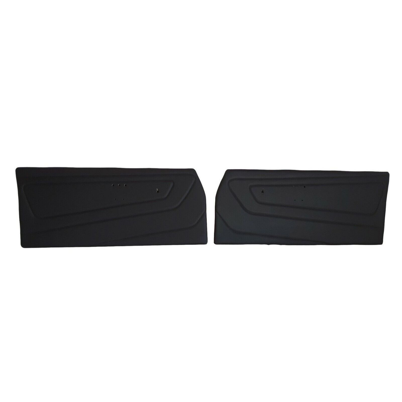 Panneaux de portes avant en simili cuir noir pour Renault 6 modèle R6